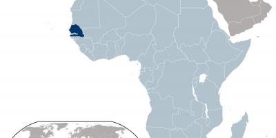 Зураг Сенегал байршил дээр дэлхийн